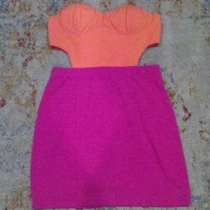 Lush Colorblock Party Dress